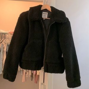 Furry cropped jacket